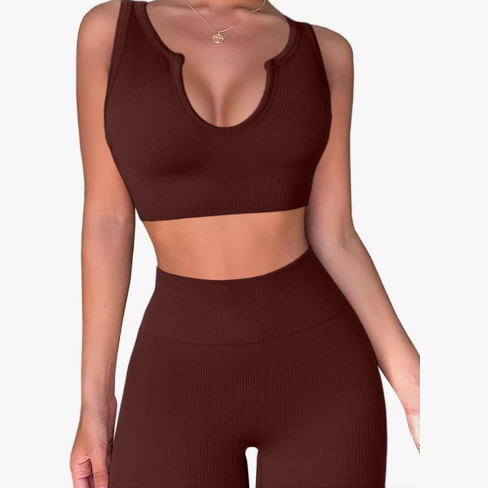 Ribbed matching set